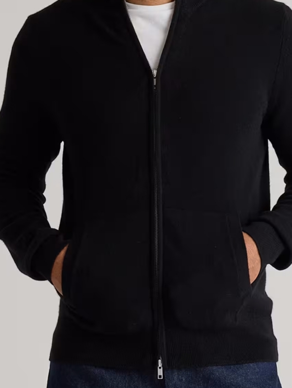 Quince Mongolian Cashmere Full Zip Sweater - S - Picture 5 of 8